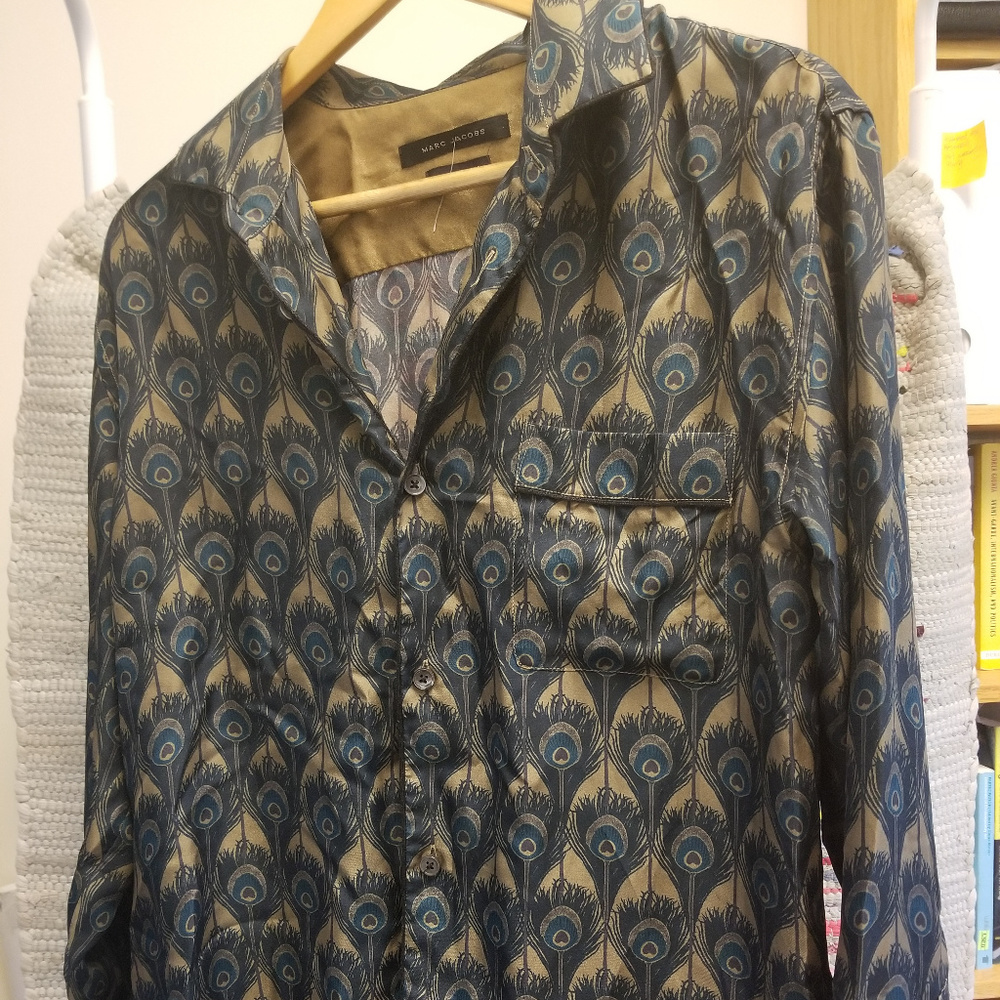 Marc Jacobs Peacock Print Blouse
